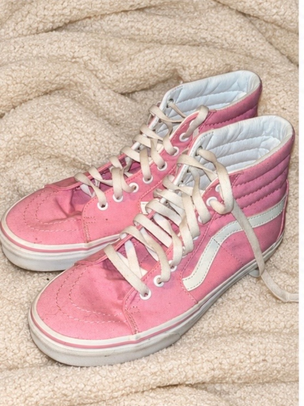 Pink Vans Sk8-Hi High Top Sneakers